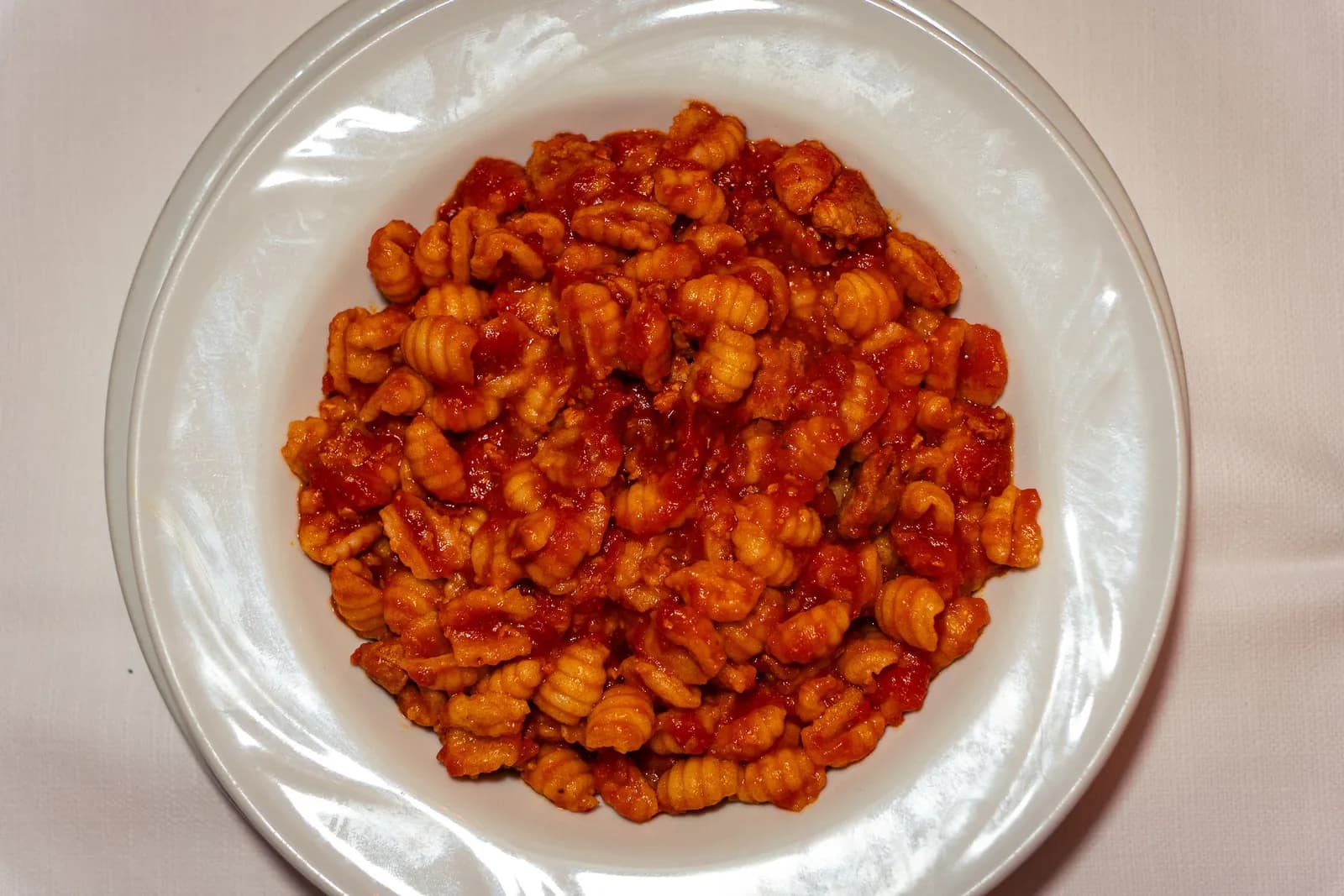 Gnocchetti alla sarda con sugo di salsiccia